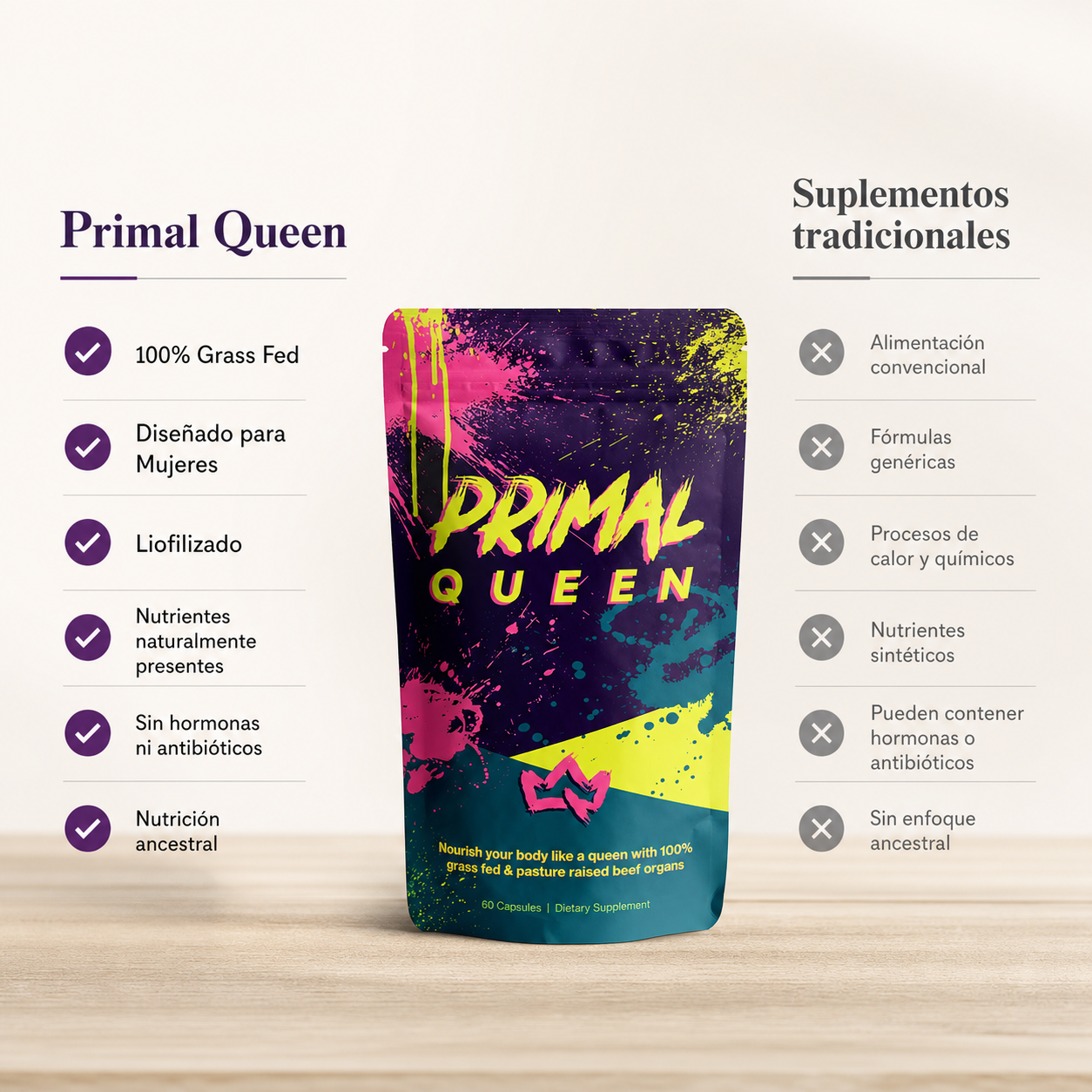 Primal Queen: Equilibrio hormonal y energía diaria