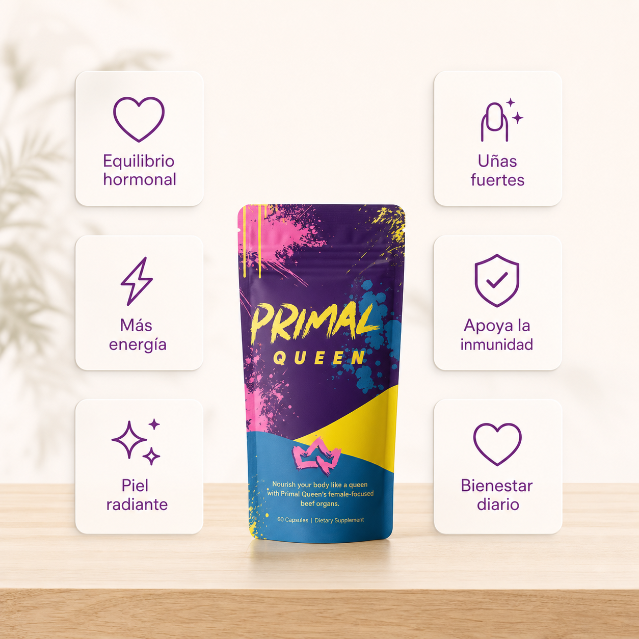 Primal Queen: Equilibrio hormonal y energía diaria