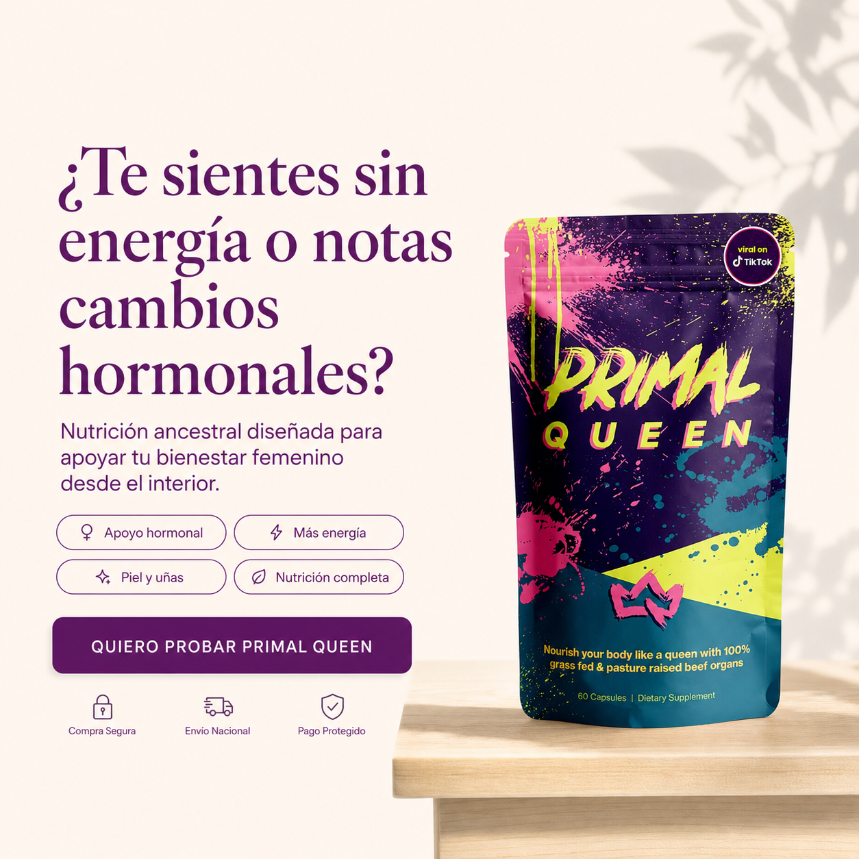 Primal Queen: Equilibrio hormonal y energía diaria