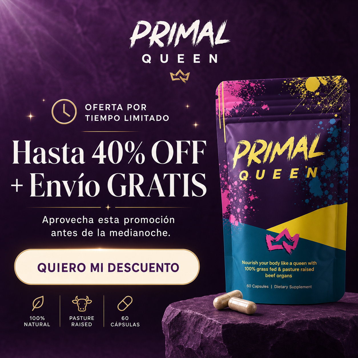 Primal Queen: Equilibrio hormonal y energía diaria
