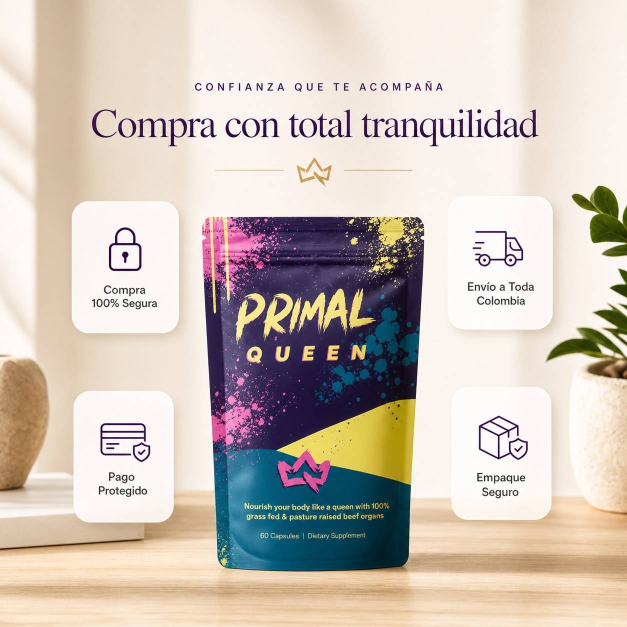 Primal Queen: Equilibrio hormonal y energía diaria