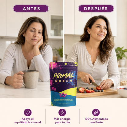 Primal Queen: Equilibrio hormonal y energía diaria