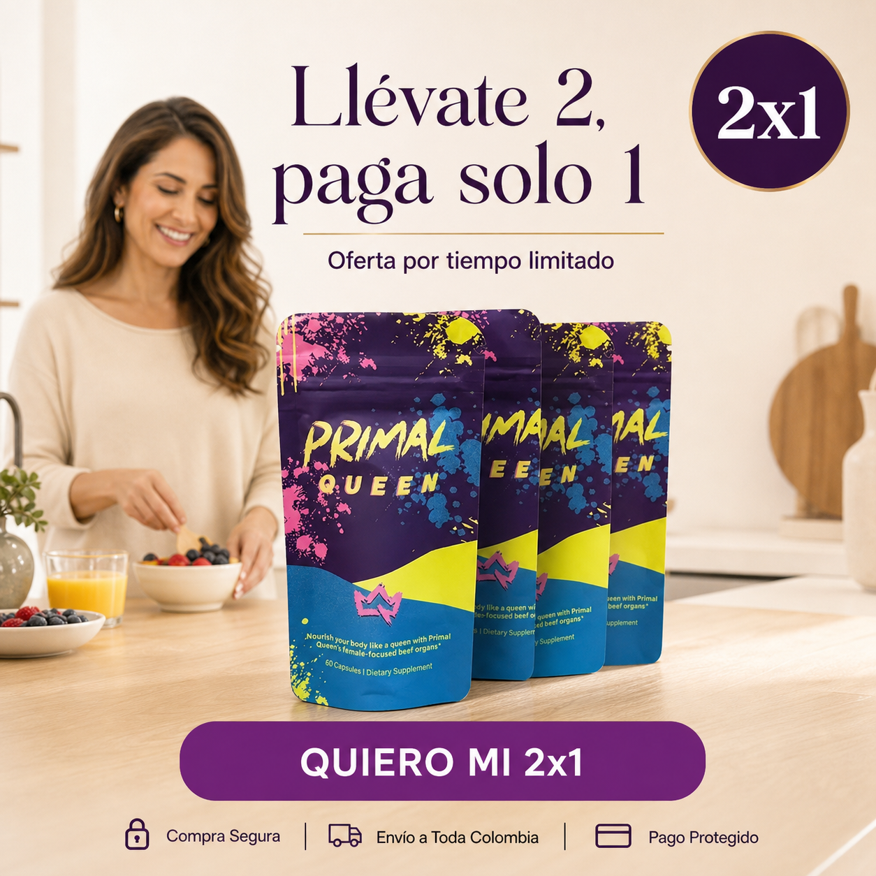 Primal Queen: Equilibrio hormonal y energía diaria