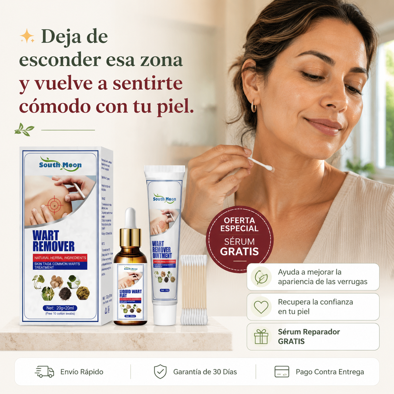VerruZen® + Sérum Reparador GRATIS - Dile adiós a las verrugas desde casa